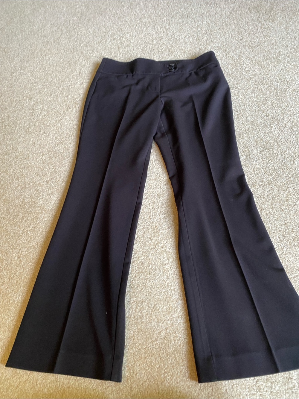 Ann Taylor Black Boot-Cut Dress Pants